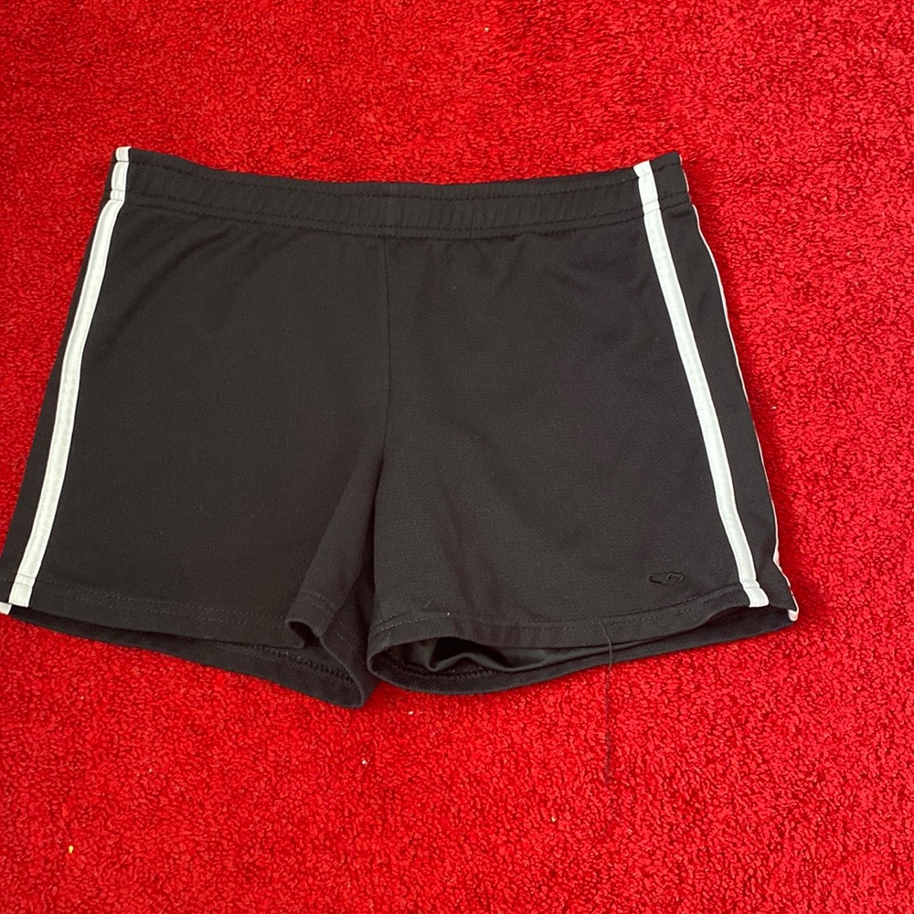 champion black athletic shorts